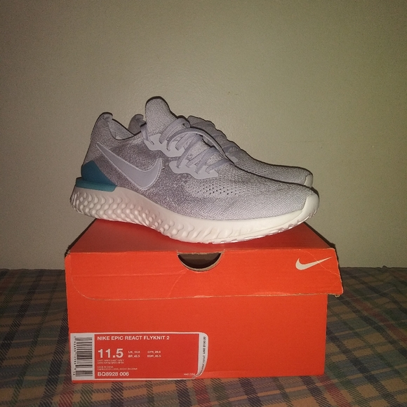 NEW Nike Epic React Flyknit 2 "Vast Grey" - Picture 1 of 5